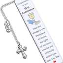 2026 First Communion Gifts for Girls Boys, 1st Communion Gifts for Teens Kids, First Communion Favors, Christian Gifts for Women Men Faith, Religious Bookmarks Gifts for Him Her Book Lover Easter