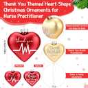 Thyle 15 Pcs Christmas Nurse Practitioner Gifts Bulk Nurse Practitioner Hanging Ornaments for Christmas Tree Xmas Thank You Gifts for NP Women (Multi Color)