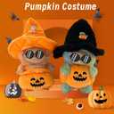 2 x 17cm Doll Clothes,Pumpkin Outfit with Witch Hat,6.7-Inch Doll Accessories,Halloween-Themed Clothes for 17cm Dolls,Halloween Costume for Collectible Dolls,Gift Idea