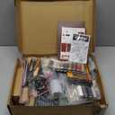 ZAMQIU Leather Working Kit, 155-Piece Leather Tooling Kit with Carving Stamping Sewing Punching Cutting, Leatherworking Tool Set for Beginners, DIY Craft Starter Set for Wallet, Belt, Bag Making