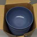 HEYCOME 12 Pcs Unbreakable Cereal Bowls Set, 26 Oz Wheat Straw Bowls Set, Microwave & Dishwasher Safe Bowls for Kitchen, Reusable Plastic Bowls for Soup, Salad and Snack, BPA Free, Dark Blue