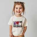 Toddler Halloween Shirts for Boys Kids Girls, Cute Spooky Pumpkins Ghosts Bats Witches and Monsters Halloween T Shirt: 2-6T (Yellow)