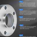 ECCPP Wheel Spacers hubcentric 5 Lug 30mm 5x120mm to 5x120mm 72.56mm fits for E36 E46 E60 E61 E62 E90 E91-2PCS