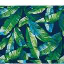 Magpie Fabrics Patio Bench Loveseat Cushion Covers (Replacement Cover only, No Insert!), Waterproof Fade Resistant Swing Cushion Slipcover with Ties(42x18x3 Inch, Green Lagoon Leaves)