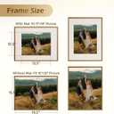 16x20 Metal Picture Frame with Removable Mat for 11x14 Print, Aluminum Poster Frame 16 by 20 Vertical Horizontal Hanging for Home Office Gallery Wall Decor, Antique Brass, 1 Pack