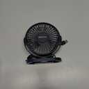 SWEETFULL USB Desk Fan Small Quiet - 3 Speeds Mini Personal Portable Fan 360 Rotation Adjustable, 5.5 Inch Office Table Cooling Gadgets on Desktop (Blue) (Standard Size)