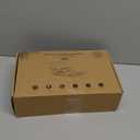 Pezin & Hulin Bamboo Charging Station for Multiple Devices, USB Charger Dock Organizer, with Power Supply (10 Ports HUB), 6 Cables, Cable Management Organizer for Cell Phones, Tablets -Natural Color