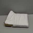 LANE LINEN Eco Friendly 100% Organic Cotton Queen Sheet Set, Soft & Comfy Fully Elasticized 15" Deep Pocket Bed Sheets, Low Pill Naturally Cooling Machine Wash Sbanas Queen- White Bed Sheets (Pure White)