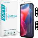 5 x 2 Pack Screen Protector for Samsung Galaxy A56 5G Tempered Glass with 2 Pack Camera Lens Protector, Anti Scratch, Bubble Free