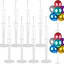 Voircoloria 8 Sets Balloon Stand Kits, Balloon Sticks Holder with Base for Table Graduation Birthday Baby Shower Gender Reveal Party Decorations