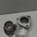 Exhaust Triangle Flange QuickFix Repair Pipe Kit w/Gasket & Hardware Universal 2.5" OD 3 Bolts