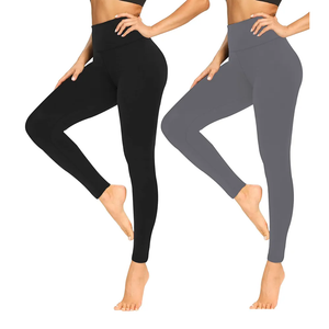 FULLSOFT Soft Leggings for Women - High Waisted Tummy Control No See Through Workout Yoga Pants XL