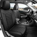 DISUTOGO for Subaru Forester Seat Covers 2019-2025 2026 Premium,Limited,Sport,Touring,Wilderness,Base, 1:1 Custom Waterproof Faux Leather Car Seat Covers Compatible Airbag (5 Seats,Black)