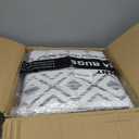 8x10 Area Rug for Living Room Moroccan Washable Rugs Non Slip Indoor Floor Carpet Foldable Large Soft Area Rug for Dining Room Bedroom with Low Pile(Grey,8'x10')