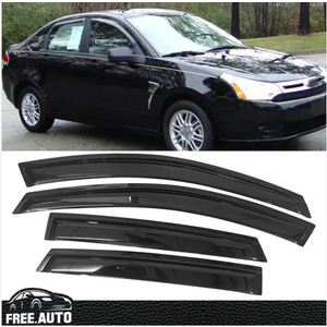 For 08-11 Ford Focus Sedan Window Visor Vent Rain Sun Deflector Guard 4PCS Set