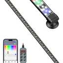 Pawfly Aquarium Light with Bluetooth for Plants, 14W 27.5 inch Full Spectrum Fish Tank Light for 28-51 inch Fish Tanks, Submersible LED Lights with App Control, Timer Modes & Adjustable Brightness