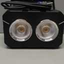 Stage Lights, 180W 2 Eyes LED COB Lights, Cool+Warm White LED Cob,Stage Spotlights with DMX512 & Sound-Activated Control Mode, Stage Lighting for Party Show Wedding Event