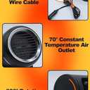 2 x Portable Car Heaters For Vehicle, 12v 150 W Car Heater, Car Defroster Windshield Heater, That Plugs Into Cigarette Lighter