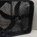 Genesis 20" Box Fan, 3 Settings, Max Cooling Technology, Carry Handle, Black (G20BOX-BLK)