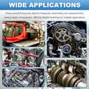 80pcs Woodruff Key Assortment Metric Set 8 Popular Sizes Carbon Steel Woodruff semicircle Key - Half Moon Key for Fasteners Mechanical Industry Crankshaft