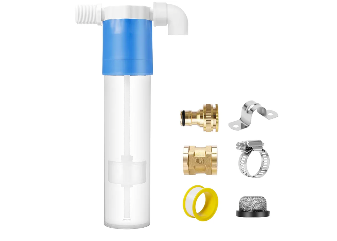 pool filler automatic pool fill water leveler auto filler water level control(3/4'' Blue No Cover)