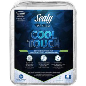Sealy Prestige Cool Touch Mattress Pad Twin White