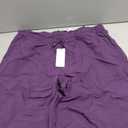 DISCIPBUSH Cargo Pants Women Baggy - Parachute Pants for Women, Rave Y2K Festival Outfits Purple XL