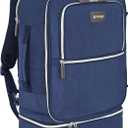 biaggi Carry Cube Backpack: TSA Approved Travel Bag with Removable Packing Cube, Lightweight & Durable for Personal Item Use (Blue)