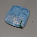 shopwithgreen Bamboo Divided Plates for Kids Adults - Dinnerware Set for Toddlers Kids Children Baby, Toddler Dinner Plates, BPA Free, Stackable, Dishwasher Safe, 9.4 inch, Set of 3