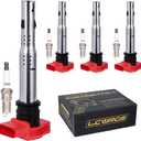 Set of 4 Ignition Coil Pack and Spark Plugs Fits for 2.0T 2006 2007 2008 2009 2010 2011 2012 2013 2014 2015 2016 Audi A4 TT Volkswagen VW GTI CC Passat Beetle Jetta 2.0L Replaces UF529