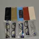 Gaoye Reading Glasses Men/Women, Eyeglasses, Blue Light Readers for Men/Women, Computer Eye Glasses, Cheaters (Black+clear+floral Green Solid Color+floral Blue Solid Color+floral Brown Solid Color), Magnification Strength: 3.25 x