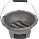 Angoily Cast Iron Charcoal Grill Japanese Tabletop BBQ Grill Mini Portable Hibachi Grill Indoor Grill Stove Camping Barbecue Tool BBQ Charcoal Stove 20cm