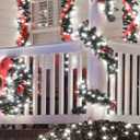 4-pack Solar Christmas Lights Outdoor Waterproof, 400LED 132FT Solar String Lights with 8 Lighting Modes, Tree Light Green Wire for Xmas Tree Party Wedding Garden Yard Fence Decoration (Cool White)