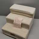 Dog Stairs for Small Dogs & Cats, 3-Step Non-Slip Pet Steps for Couch Sofa and Chair, Beige, 13.6" H