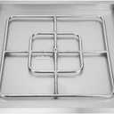 Onlyfire Square Stainless Steel Drop-in Fire Pit Burner Ring and Pan Assembly, 30-Inch