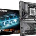 GIGABYTE X870 Eagle WIFI7 Motherboard - Supports AMD Ryzen 9000 CPUs, 14+2+2 Phases VRM, up to 8000MHz DDR5 (OC), 1xPCIe 5.0, Wi-Fi 7, 2.5GbE LAN, USB 4
