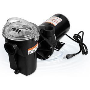 W3SP1580X15 Pool Pump Replacement for Hayward Power Flo LX - 1.5 HP Single-Speed Above Ground Pool Pump - 115V Black Stainless Steel Corded Electric Quiet Operation