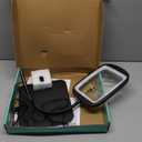 10X 30X 7 Inch Extra Large Magnifying Glass with Light and Stand, 5 Color Modes Magnifying Lamp Adjustable Lighting Level, Flexible Gooseneck Hands Free Reading Magnifier for Books Crafts Close Work (6.2x4.2 inch)