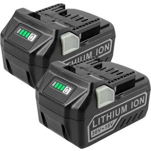 Futurebatt 3.0/6.0Ah Replacement Battery for Metabo HPT 18V/36VHitachi MultiVolt 371751M 372121M BSL36A18 BSL36B18 for Slide Style MAX Cordless Tools Lithium-ion Battery 2 Pack