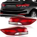 TODO Elantra Tail Lights Compatible with 2017-2018 Hyundai Elantra Taillight Rear Lamp Replace 92401F3000 HY2804140 92402F2020 HY2805142 (Driver Left & Passenger Right Side)