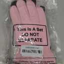 Boao Kids Winter Ski Gloves Waterproof Warm Snow Mittens Full Finger Gloves for Toddlers Infants (5 - 10 Years, Pink)