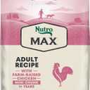 Nutro Max Mini Chunk Dry Dog Food, Adult Dog Food Dry Recipe with Farm-Raised Chicken, 25 lb. Bag, Best By: NOV 04, 2026