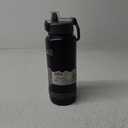 Ello Pop & Fill Stainless Steel Water Bottle with Quick Fill Technology, Double Walled Vacuum Insulated Metal, Leak Proof Locking Lid, Sip & Chug, BPA Free, Holiday Gift for Him Her, 22oz, 32oz, 40oz (Tonal Black)