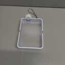 MiOYOOW Square Flat Water Bottle, Portable Transparent Sports Water Cup Reusable Memo Paper Bottles for Outdoor Travel Fitness Gym (White)