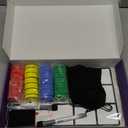 Magnetic Ten Frame Set: 4 Durable Ten-Frames + 50 Colorful Counters + 50 Math Flash Cards + 5 Dice - Addition & Subtraction - Math Manipulatives Kit for Home, Kindergarten & Elementary Teachers