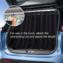 XCBYT Car Window Shades - Upgrade 2 Pack Car Privacy Curtians with Rods for Baby 99% Light Block Window Covers for Camping, Napping, Sleeping, Breastfeeding, Cloth Changing