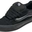 Vans Womens Knu Skool (12 Women/10.5 Men, Black/Black)