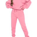 Alunzoem Jogger Sets for Women 2 Piece Sweatsuit Outfits Long Sleeve Pullover Sweatshirt Pants Set Tracksuit, Small