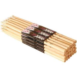 OnStage On-Stage Hickory 5A Nylon Tip Drumsticks, 10 Pairs