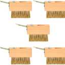 5 Pcs Moss Removal Deck Crevice Tool Grout Brush Cleaner Crevice Cleaning Tool Paver Cleaner Moss Remover Wire Brush with Scraper Patio Weed Brush Head for Outdoor Patio Pavement Sidewalk Driveway